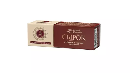 Сырок творожный А. Ростагрокомплекс в темном шоколаде с ванилью 50&nbsp;г