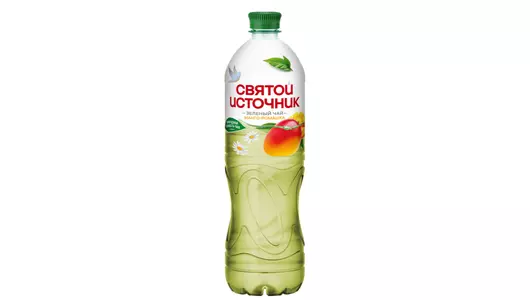 Холодный зеленый чай Святой Источник Манго Ромашка негазированный 1 л