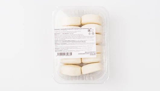 Сырники с начинкой из красной смородины для запекания (полуфабрикат), зам.