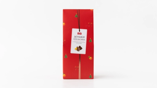 Дольки апельсина в горьком и молочном шоколаде