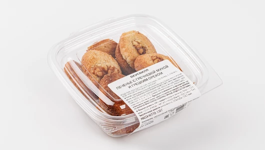 Печенье с гречневой мукой и грецким орехом