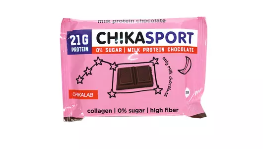 Шоколад протеиновый Chikalab Chika Sport молочный 100 г