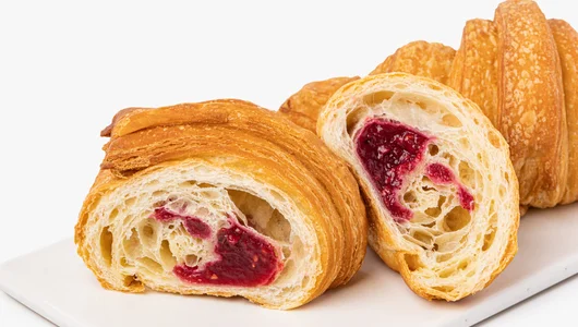 Круассан с&nbsp;малиной, постный зам. 2 шт. (выпекаем дома)