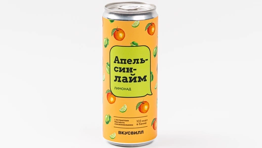 Лимонад "Апельсин-лайм" ж/б, 330&nbsp;мл