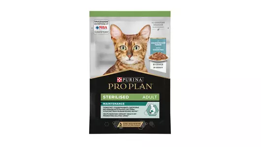 PRO PLAN Maintenance Sterilised Adult Корм влаж.океан.рыба соус д/стерилизов.кошек пауч 85г
