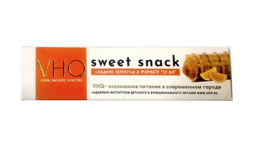 Трубочка вафельная VHQ с апельсиновым джемом 35 г