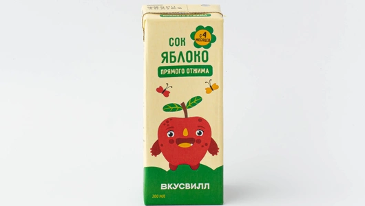 Сок детский яблочный прямого отжима, 200 мл Сок детский яблочный прямого отжима, 200 мл