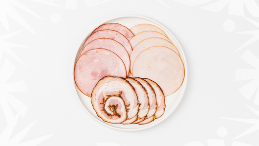 Ассорти "Окорок Котто, Индейка Котто, Панчетта", варено-копченое