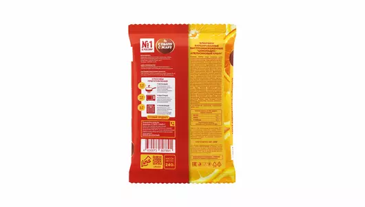 Блинчики С&nbsp;пылу С&nbsp;жару шоколадно-апельсиновый кранч замороженные 240 г