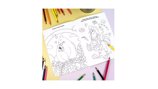 Раскраска для детей 5+ лет Феникс Животные с заданиями и наклейками А5 Раскраска для детей 5+ лет Феникс Животные с заданиями и наклейками А5