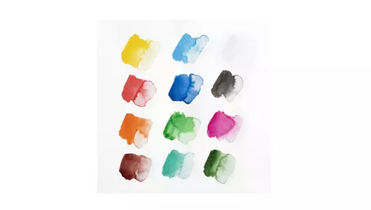 Акварельные краски Hatber Плюшевые панды медовые без кисти 12 цветов