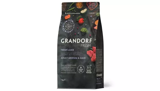 GRANDORF Fresh Med&Maxi Adult Lamb&Potato Корм сух.ягненок,батат д/собак сред/круп.пор.1кг