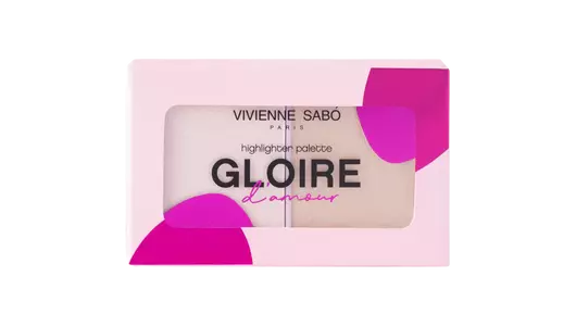 Палетка хайлайтеров с высоким содержанием светоотражающих частиц тон 01 Vivienne Sabo, 6 гр