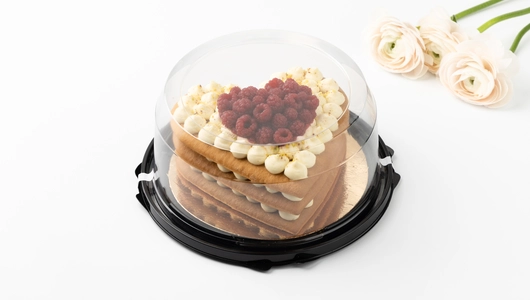 Торт "Медовое сердце" (с мармеладом малина)