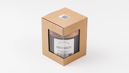 Свеча сувенирная "Кактус и алоэ"