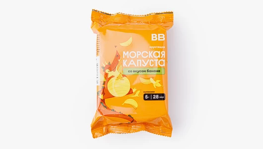 Морская капуста хрустящая со вкусом банана, 5 г