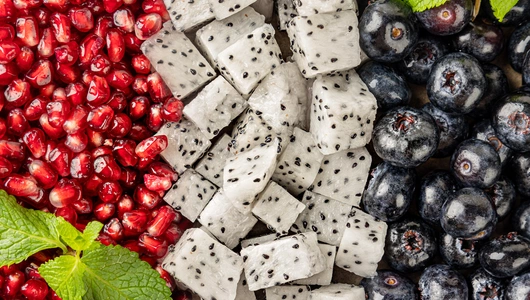 Фруктовый микс (голубика, питахайя, гранат)