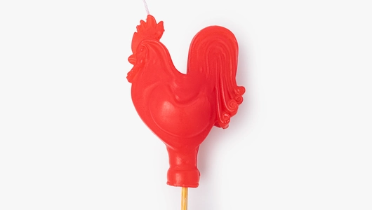 Свеча декоративная "Петушок" на&nbsp;палочке, 1 шт