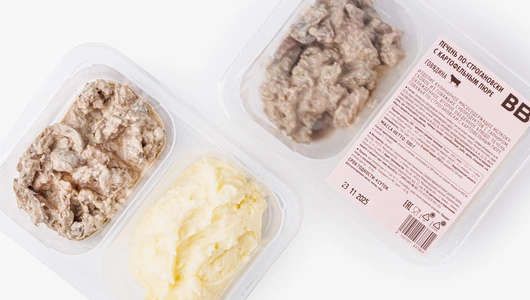 Печень по-строгановски с&nbsp;картофельным пюре