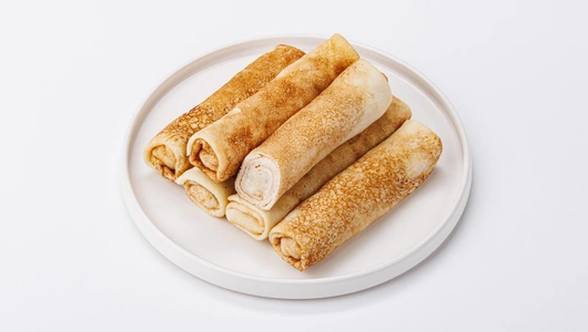 Блинчики с грушей, зам.