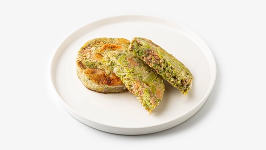 Медальоны из горбуши с капустой брокколи, зам, ВЕС