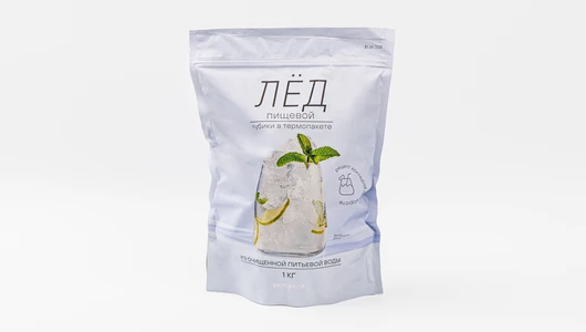 Лед пищевой (кубики в термопакете), 1&nbsp;кг