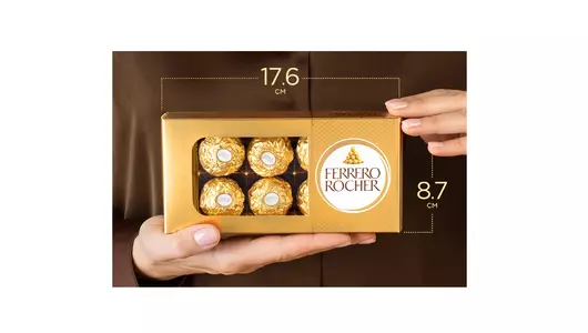Конфеты в&nbsp;коробке Ferrero Rocher из&nbsp;молочного шоколада с&nbsp;начинкой из&nbsp;крема и&nbsp;лесного ореха 75 г
