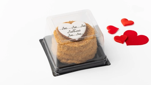 Торт "Валентинки" медово-сметанный, 270 г