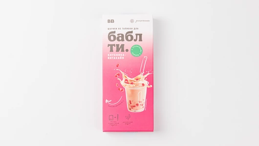 Шарики из тапиоки для "Бабл ти" клубника-питахайя зам., 200&nbsp;г