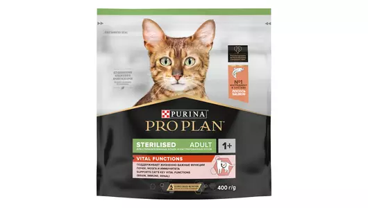 PRO PLAN Vital Functions Sterilised Adult Корм сух.лосось д/стерилизованных кошек 400г