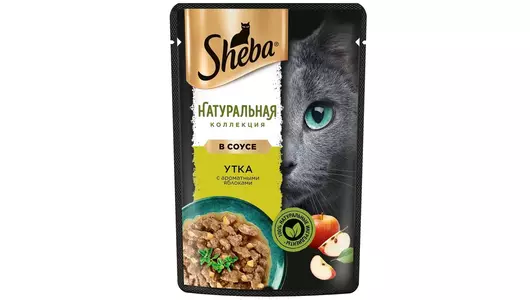 Влажный корм для кошек Sheba "Натуральная Коллекция" с уткой и добавлением яблок 75&nbsp;гр