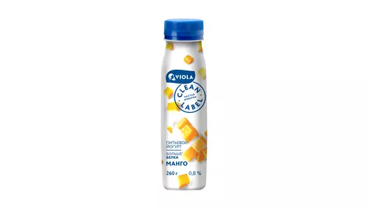 Йогурт Viola Clean Label с манго 0,8% питьевой 260 г