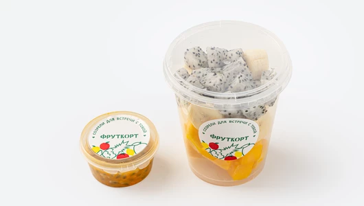 Фруктовый микс (манго, банан, питахайя, маракуйя), 310 г