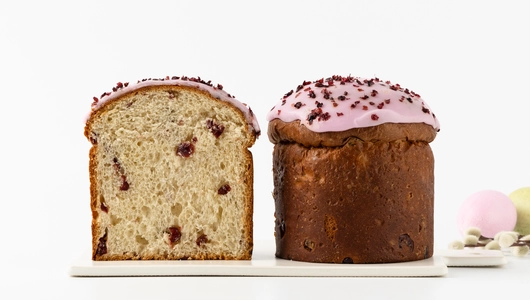 Кулич "Пасхальный" с&nbsp;клюквой, дрожжевой, 300 г