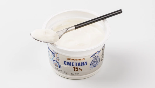 Сметана 15% Вологодская, 200 г Сметана 15% Вологодская, 200 г