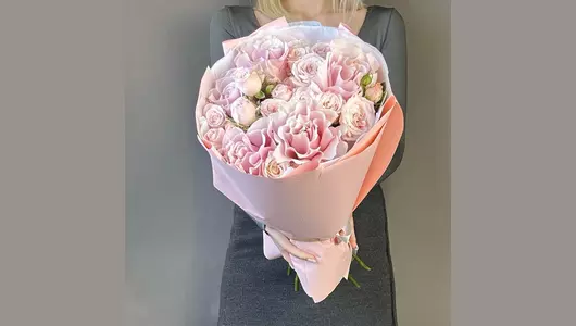 Дуо пудровый пушистик FMART by flowwow