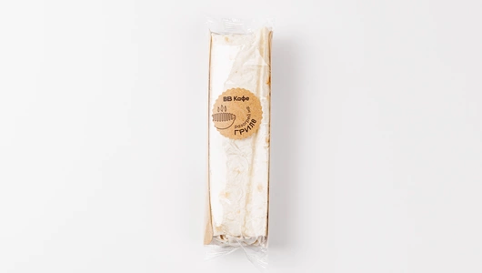 Шаурма с курицей и с cоусом "Тандури", кафе