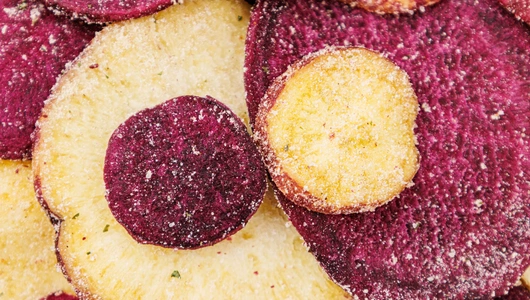 Чипсы из батата со вкусом соуса песто