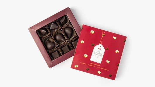 Сыр в&nbsp;темном шоколаде ассорти (Камамбер, Пармезан, Сыр с&nbsp;голубой плесенью), 87 г