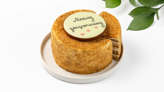 Торт "Ты мой герой" медово-сметанный, 270 г