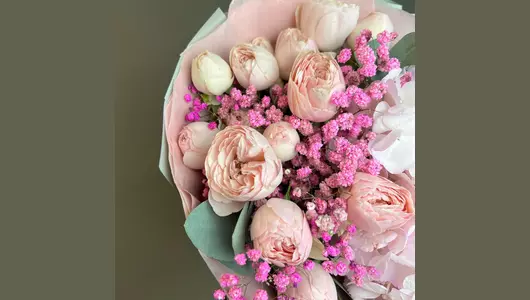 Букет с&nbsp;пионовидными розами FMART by flowwow