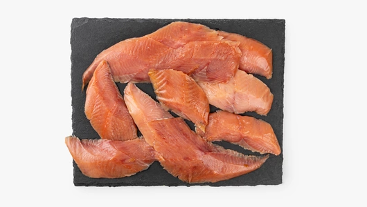 Горбуша ломтики холодного копчения, вес