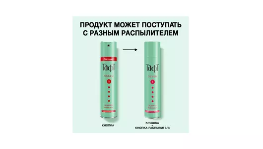 Лак для&nbsp;волос Тафт Объем мегафиксация для&nbsp;тонких и&nbsp;ослабленных волос 225 мл