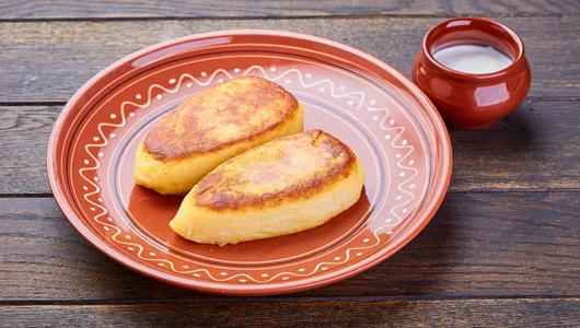 Зразы картофельные с грибами и шпинатом