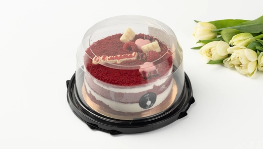 Торт "Для вас, любимые!" красный бисквит с&nbsp;вишней