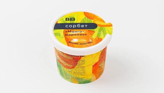 Сорбет "Манго-морковь" Сорбет "Манго-морковь"
