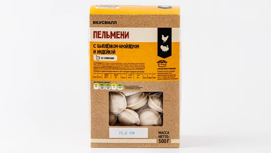 Пельмени с&nbsp;цыпленком-бройлером и&nbsp;индейкой со сливками