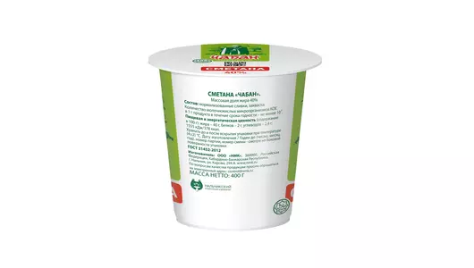 Сметана Чабан 40% 400 г