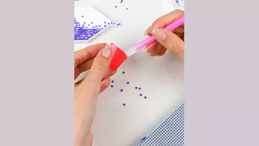 Алмазная мозаика Феникс+ Новогодний котенок 30х30 см