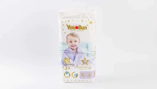 Подгузники-Трусики YokoSun Premium XL (12-20 кг), 38 шт